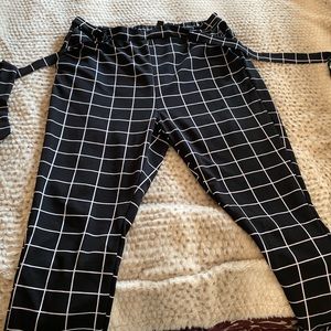 Black plaid SHEIN curve